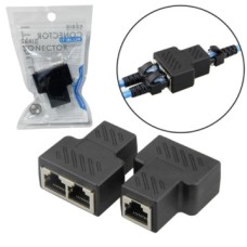 ADAPTADOR DUPLICADOR DE CABO DE REDE RJ45 INTERNET DIVISOR Y IT-BLUE LE-5515