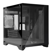 Gabinete Casco Gamer Duex Aquário DXSS05B, Vidro Temperado, Sem Fans, Preto