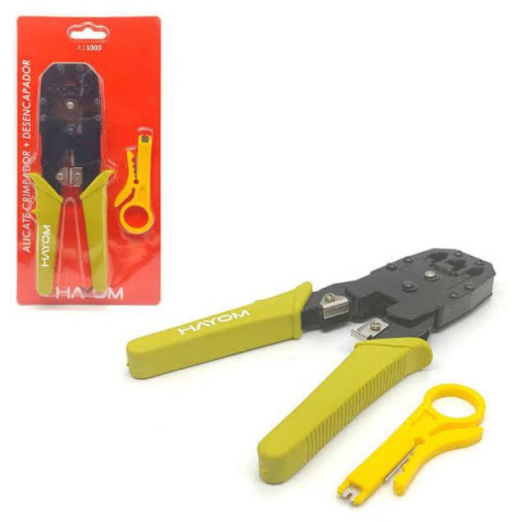  Alicate Crimpador de Rede Hayom Rj11 / RJ12 / Rj45 