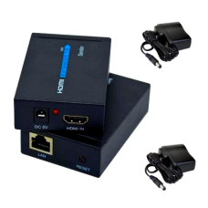  EXTENSOR HDMI VIA CABO DE REDE CAT5/6 60METROS C/FONTE CCEXHD2RJ45L60 IMPORTADO EXBOM