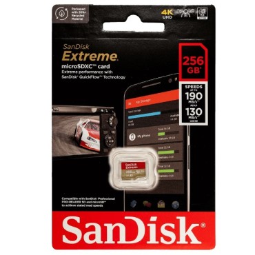 Cartão de memória SanDisk 256gb Extreme