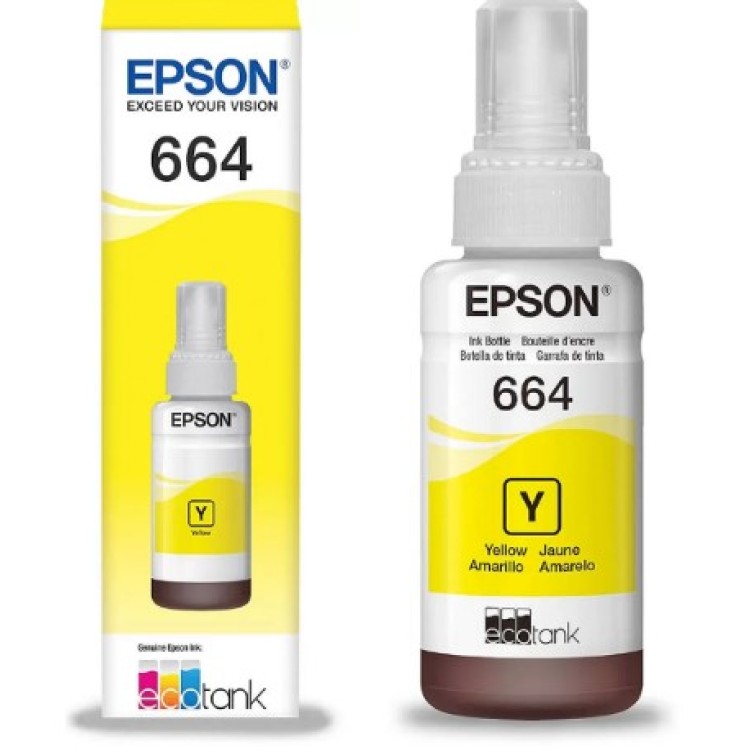 Refil de Tinta Epson 664 Amarelo