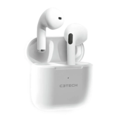 Fone De Ouvido Sem Fio C3tech Bluetooth 5.1 Branco Ep-tws-21wh