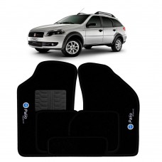 Jogo de Tapetes Fiat Palio Weekend Preto