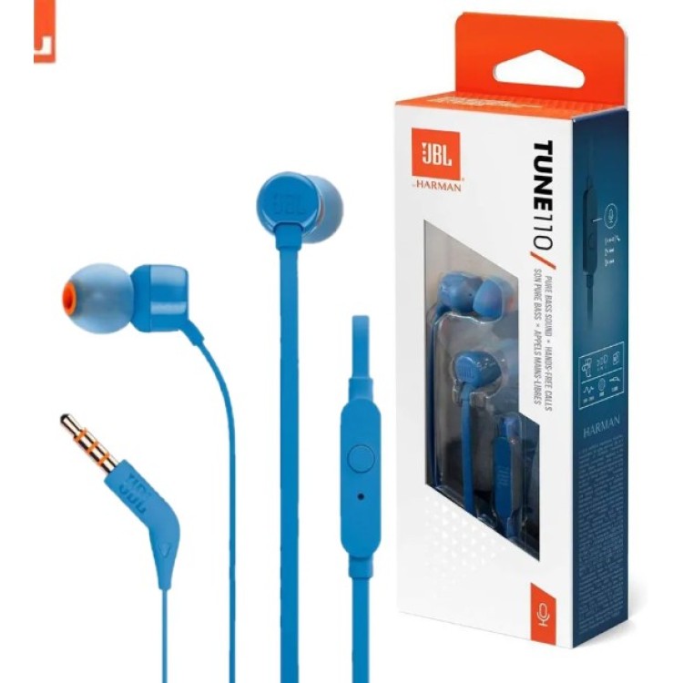 Fone de Ouvido JBL Tune110 - Azul