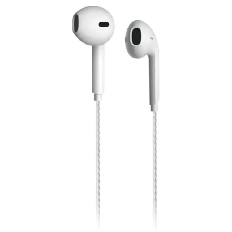 Fone De Ouvido Intra Auricular Com Microfone Eh104 Lecoo - Branco