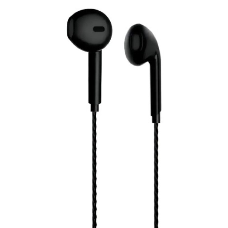 Fone De Ouvido Intra Auricular Com Microfone Eh104 Lecoo - Preto