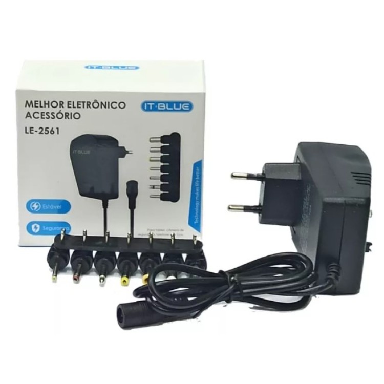 Fonte De Alimentaçao Universal7pinos 3a 30w Le-2561 It-blue