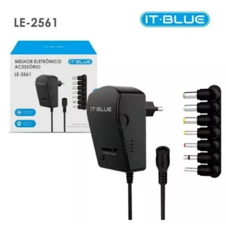 Fonte De Alimentaçao Universal7pinos 3a 30w Le-2561 It-blue