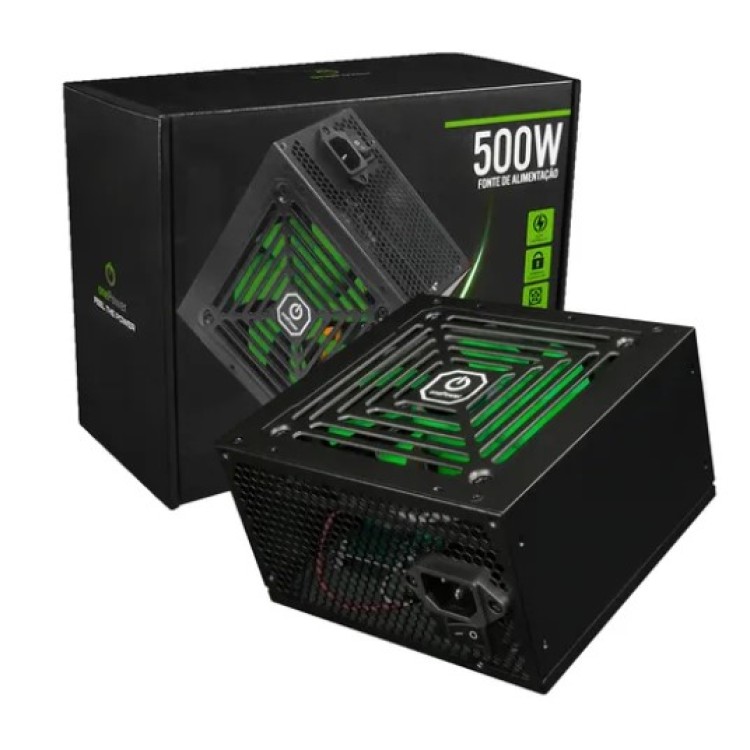 Fonte One Power Atx 500w Autoswitch S/ Cabo Mp-500-opasw