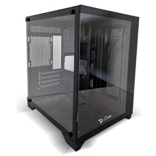 Gabinete Gamer Duex Aquário Midtower Matx Preto Vidro S/fan DXGA270-2BK