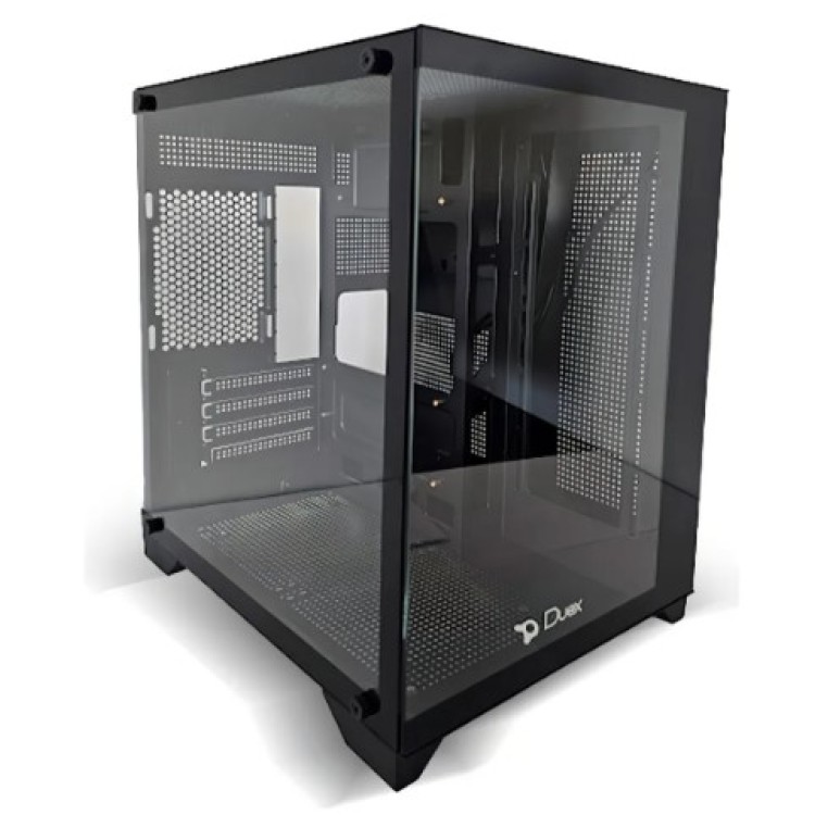 Gabinete Gamer Duex Aquário Midtower Matx Preto Vidro S/fan DXGA270-2BK