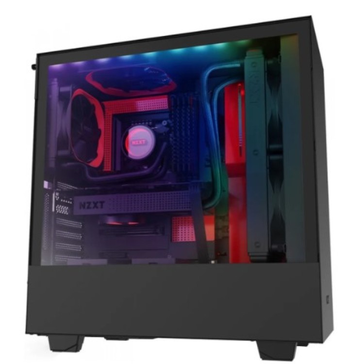 Gabinete H510i Mid Tower Lateral De Vidro Temperado Nzxt Cor Vermelho