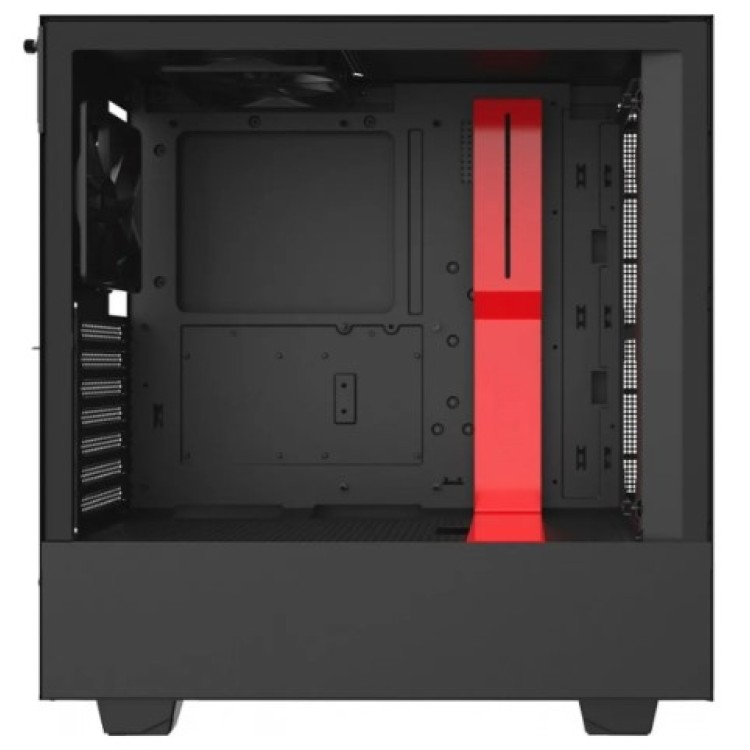 Gabinete H510i Mid Tower Lateral De Vidro Temperado Nzxt Cor Vermelho