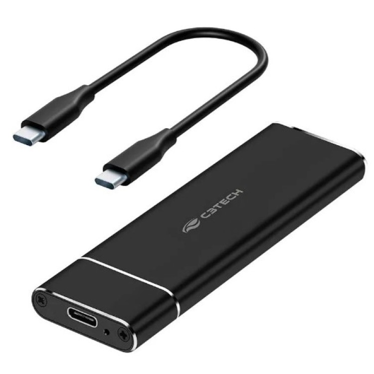 Gaveta Para Ssd Externo C3tech M.2 Nvme Ch-m200bk Preto