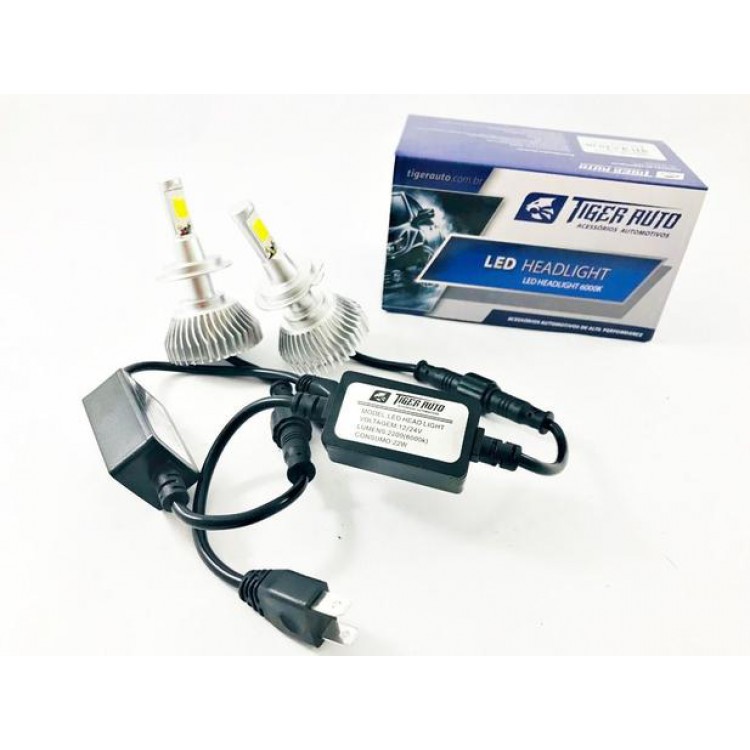 Lâmpada Automotiva Led Headlight 6000k H27- Tiger Auto