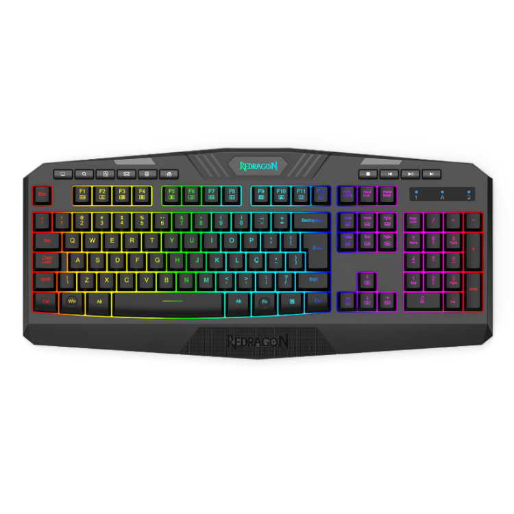 Teclado Gamer Redragon Harpe, RGB, Wireless, Preto, K503-KS Teclado Gamer Redragon Harpe, RGB, Wireless, Preto, K503-KS