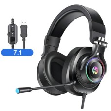 Headset Gamer Headset 7.1 Hp H500gs Led Rgb Usb Preto