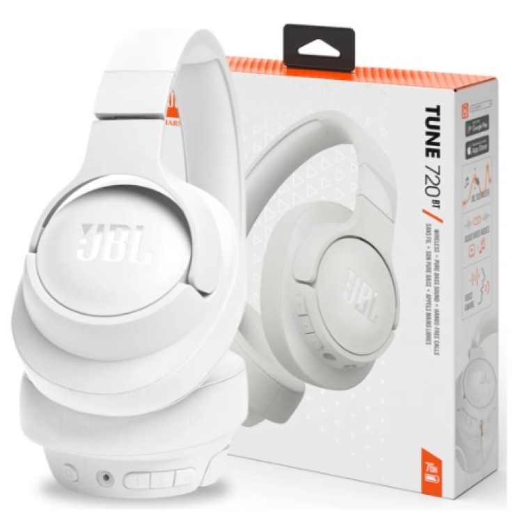 Headset JBL On ear, Tune 720BT - Branco JBL