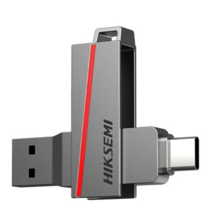 Unidade flash Hiksemi 64gb Dual Slim E307c USB 3.2 tipo C