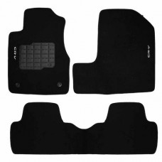 Jogo de Tapetes Honda CRV Todos Preto