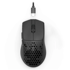 Mouse Gamer Redragon Bludhound Lite Preto Ultraleve 41g PAW3313 10000 DPI Honeycomb Cabo USB-C Paracord M617-LIT