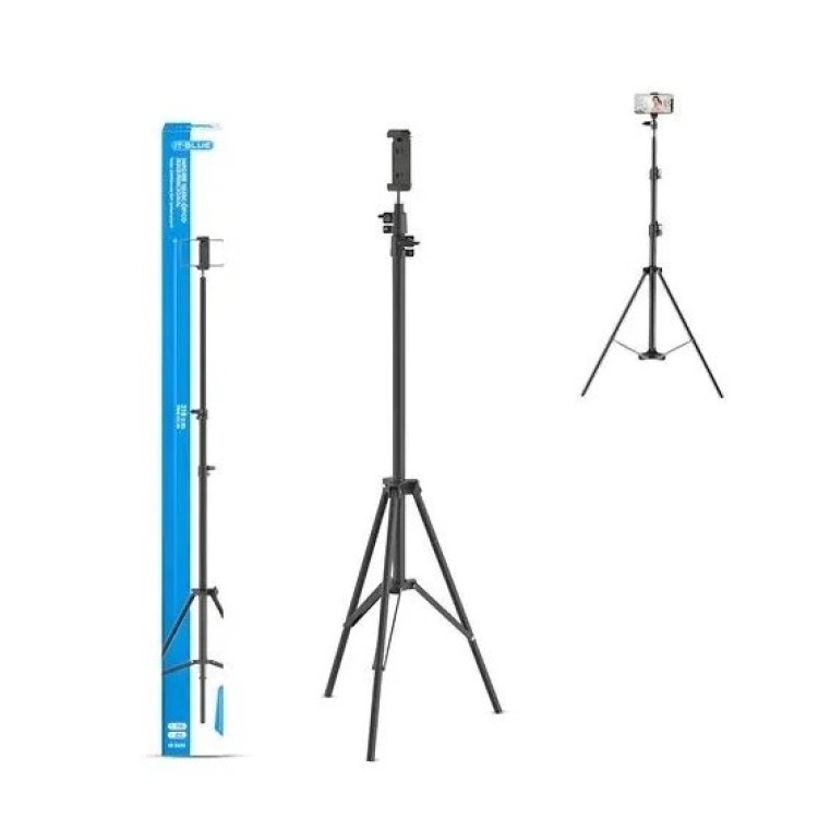 Tripé para Iluminador Ring Light 1,8m com Suporte Celular IT-BLUE LE-3630 Tripé para Iluminador Ring Light 1,8m com Suporte Celular IT-BLUE LE-3630