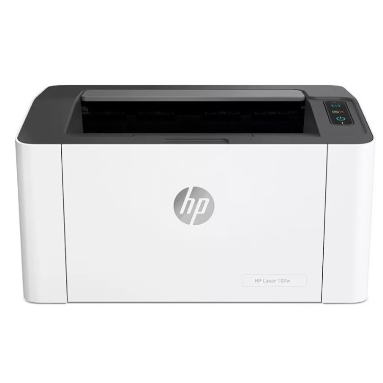 Impressora HP Laser 107w com wifi cinza e preta 110V 4ZB78A