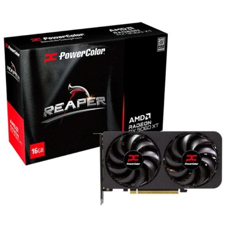 Placa de Video PowerColor Radeon RX 9060 XT Reaper, 16GB, GDDR6
