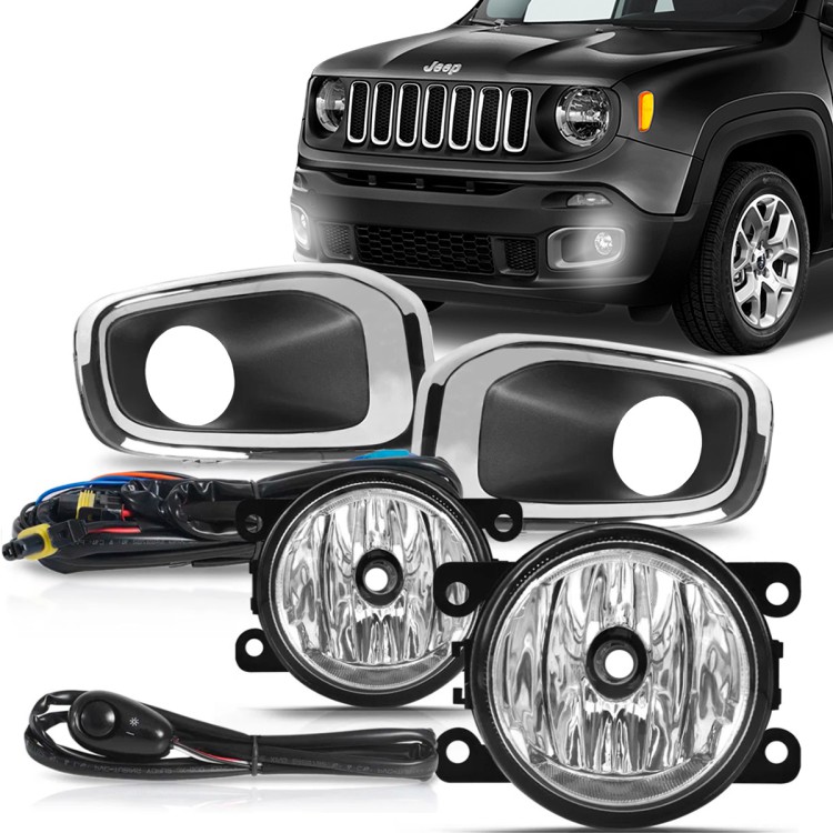 Kit Farol de Milhas Jeep Renegade 2016 / 2018 