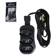 Extensão 3 tomadas 5M Bivolt EX5TP - Jetcon EX5PL
