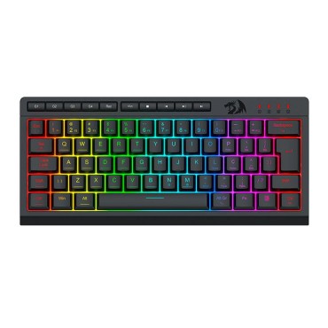 Teclado Gamer Redragon Shiva 61, 60%, RGB, ABNT2, Preto, K522-RGB-PT