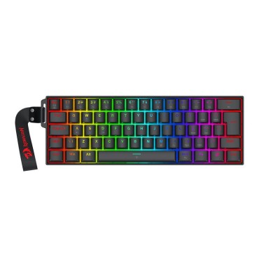 Teclado Magnetico Gamer Redragon Fizz, RGB, 60%, USB, Switch AmberMag Linear, Preto, K617RGB-MP-PT