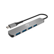 Hub Adaptador 4 em 1 Keytime SyncZone, Tipo-C para USB 3.2, KYT00034