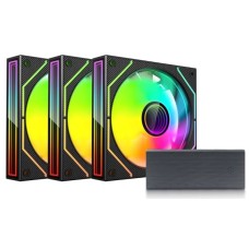 Kit Cooler C3tech Rgb F9l660bkrgb Com Controladora Preta Rgb