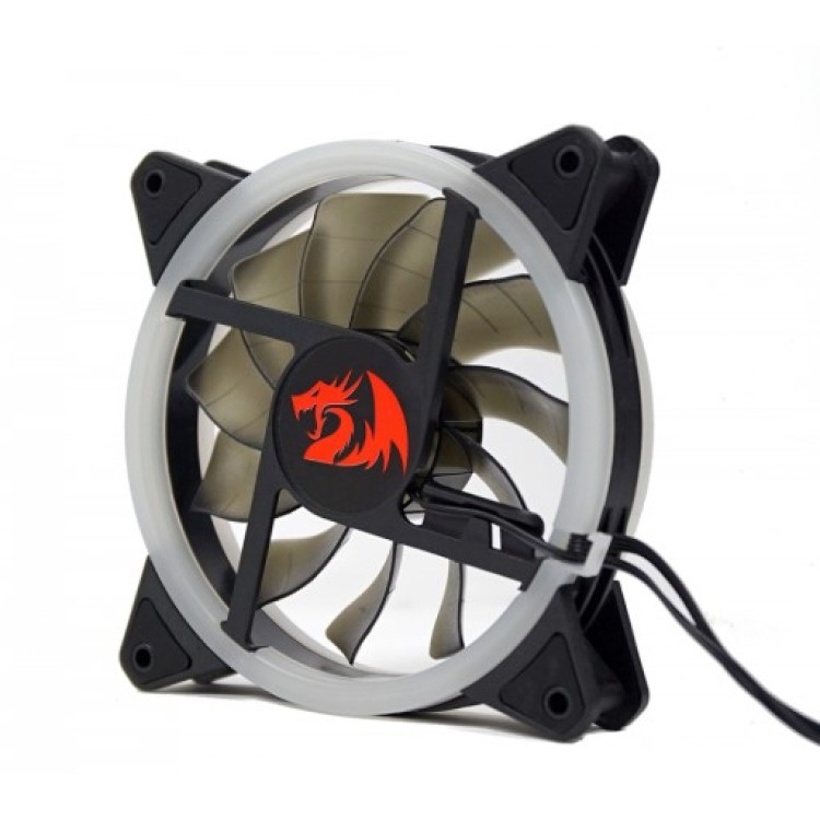 Kit Fan com 3 Unidades Redragon GC-F011, RGB, 120mm, Com Controladora