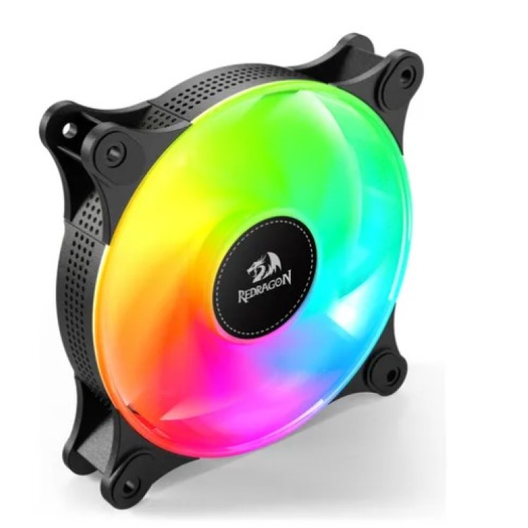 Kit com 3 Fans Gamer Redragon ARGB 120mm – GC-F013