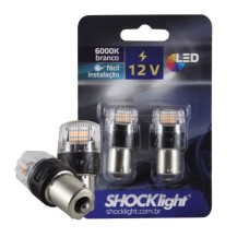 LED 1156 - 16 LEDS - 2835/4216 1-POLO 12V LARANJA SHOCKLIGHTV