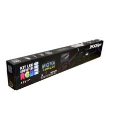 Kit Led Atmosferico Nano Rgb Painel Neon 18x1 12v Shocklight Foto Rgb