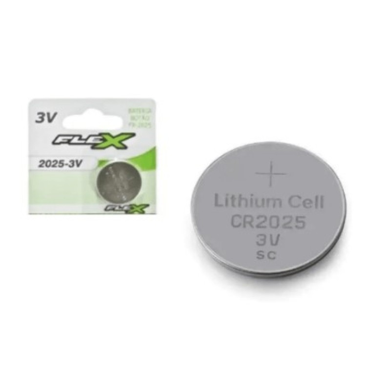 Pilha Bateria Flex lithium CR-2025 3v
