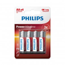 Pilha alkalina Philips AAx4
