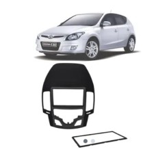 Moldura 2 Din Fiamon I30 2009 até 2012 Ar Digital Preta ref:;3165