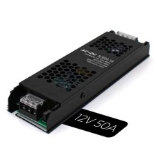 Fonte Chaveada 12v 50a 600w P/ Cftv Capa Preta Fita Led Bivolt