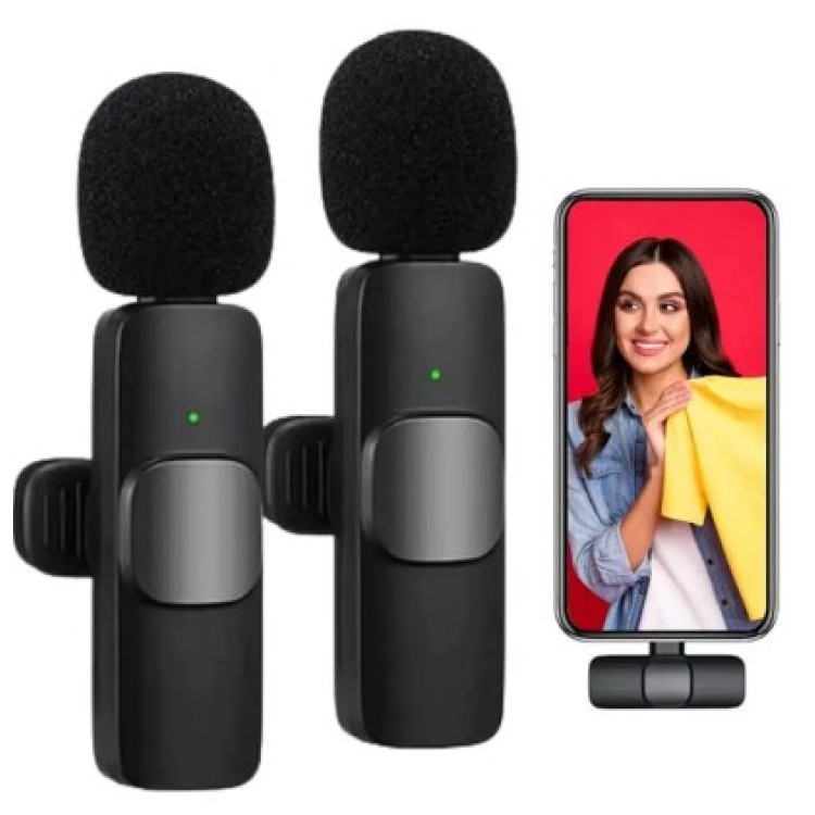 Microfone De Lapela Sem Fio Peining Tipo - C - Pei-k089