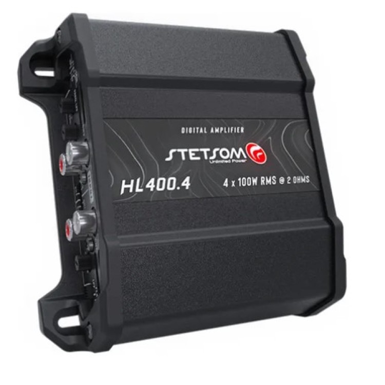 Módulo Amplificador Stetsom Hl400.4 400w Potência 4 Canais