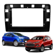Moldura Joker 2 Din 10 Polegadas Ford Ecosport 2018 A 2021 Preto