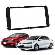 Moldura 2 Din Painel Toyota Etios / Corolla GLI 2015 Fiamon 3327 - Black