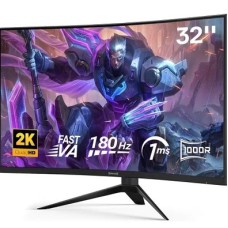 Monitor Gamer Redragon Hrothgar Gmq3225rvc 32 180hz Curvo LED Qhd HDMI/dp