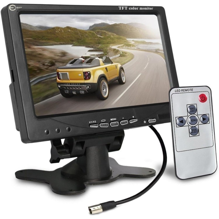 Monitor Veicular E-tech Lcd 7 Polegadas Universal Automotivo