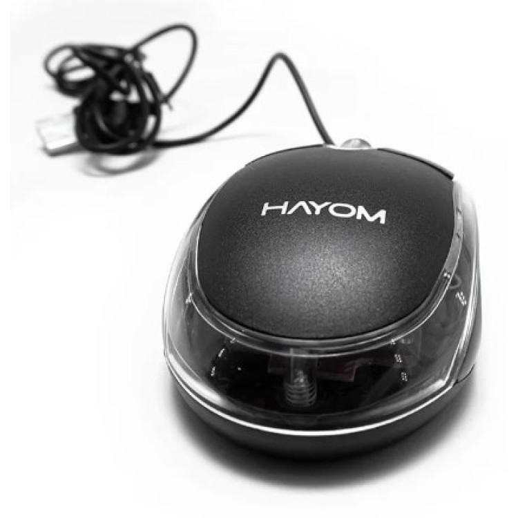 Mouse Com Fio Usb 1200dpi Hayom Modelo Mu2914 Cor Preto